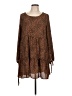 Wild Fable 100% Polyester Animal Print Brown Casual Dress Size L - photo 1