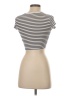Zara Stripes Ivory Short Sleeve Turtleneck Size S - photo 2