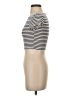 Zara Stripes Ivory Short Sleeve Turtleneck Size S - photo 5
