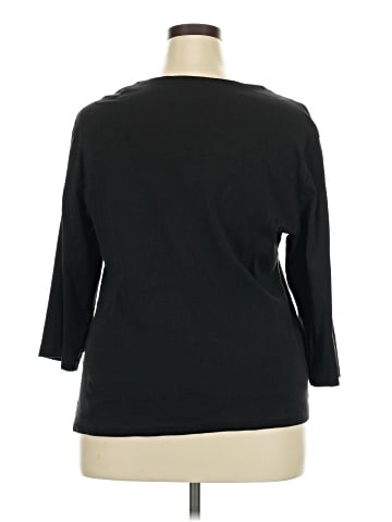 Karen Scott Sport 3/4 Sleeve Top (view 2)