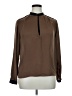 Zara Basic 100% Polyester Brown Long Sleeve Blouse Size XL - photo 1