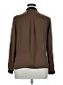 Zara Basic 100% Polyester Brown Long Sleeve Blouse Size XL - photo 2