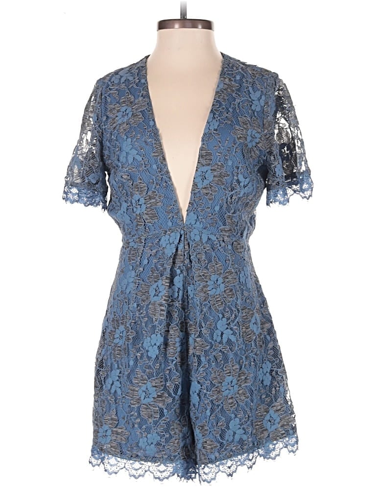 Pre-owned Astr Romper In Blue