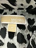 MICHAEL Michael Kors 100% Polyester Animal Print Silver Long Sleeve Blouse Size M - photo 7