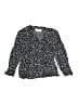 Petite Sophisticate Blue Long Sleeve Blouse Size S (estimated) - photo 1