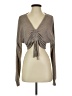 Shein 100% Polyester Tan Long Sleeve T-Shirt Size 2 - photo 1