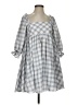 Storia Checkered-gingham Gray Casual Dress Size S - photo 1
