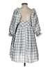 Storia Checkered-gingham Gray Casual Dress Size S - photo 2