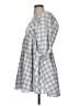 Storia Checkered-gingham Gray Casual Dress Size S - photo 5