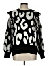 Crown & Ivy Animal Print Black Pullover Sweater Size L - photo 1