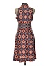Wisp Print Orange Casual Dress Size 10 - photo 2