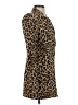 Zara Basic Animal Print Brown Coat Size XS - photo 4