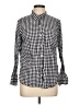 Old Navy 100% Cotton Checkered-gingham Blue Long Sleeve Button-Down Shirt Size L - photo 1