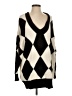 MNG Argyle Black Pullover Sweater Size S - photo 1