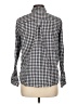 Old Navy 100% Cotton Checkered-gingham Blue Long Sleeve Button-Down Shirt Size L - photo 2