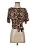 Unbranded Animal Print Brown Short Sleeve T-Shirt Size S (estimated) - photo 1