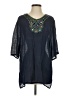 Unbranded Blue 3/4 Sleeve Blouse Size 4 - photo 1