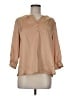 Investments Tan 3/4 Sleeve Blouse Size M (petite) - photo 1