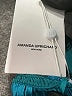 Amanda Uprichard 100% Polyester Metallic Teal Jumpsuit Size S - photo 8
