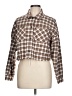 RSQ Plaid Brown Long Sleeve Button-Down Shirt Size L - photo 1