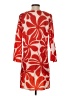Unbranded Print Orange Casual Dress Size S - photo 2