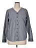 Orvis 100% Cotton Gray Long Sleeve Blouse Size XL - photo 1