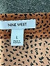 Nine West 100% Polyester Animal Print Brown Casual Skirt Size L - photo 4