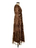 Sofia Jeans by Sofia Vergara 100% Polyester Animal Print Brown Casual Dress Size S - photo 4