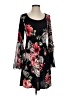 MSK Floral Black Casual Dress Size S - photo 1