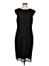Tahari 100% Polyester Chevron-herringbone Black Cocktail Dress Size 14 - photo 1