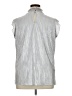 Ashley Stewart 100% Polyester Metallic Silver Sleeveless Blouse Size 14 - photo 2