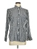 J.Crew Checkered-gingham Ivory Long Sleeve Button-Down Shirt Size 8 - photo 1