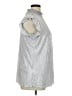 Ashley Stewart 100% Polyester Metallic Silver Sleeveless Blouse Size 14 - photo 4