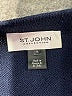 St. John Collection Solid Black Blue Wool Skirt Size XL - photo 3