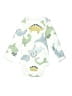 Carter's 100% Cotton Print White Long Sleeve Onesie Size Newborn - photo 1