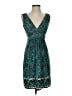 Max Studio Paisley Teal Cocktail Dress Size XS - photo 1