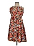 Unbranded Print Orange Casual Dress Size XXS (estimated) - photo 1