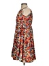 Unbranded Print Orange Casual Dress Size XXS (estimated) - photo 5