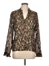 Caballero 100% Viscose Brown Long Sleeve Blouse Size L - photo 1