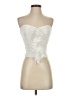 Glam 100% Polyester Ivory Tube Top Size S - photo 1