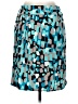 Cato Print Teal Casual Skirt Size M - photo 2