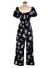 Assorted Brands 100% Polyester Floral Blue Jumpsuit Size Sm - Med - photo 2