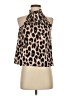 Rouge Brown Sleeveless Blouse Size 4 - photo 1