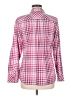 Talbots Checkered-gingham Pink Long Sleeve Button-Down Shirt Size M - photo 2
