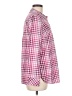 Talbots Checkered-gingham Pink Long Sleeve Button-Down Shirt Size M - photo 4