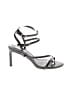 Steve Madden Silver Black Sandals Size 8 (wide) - photo 1