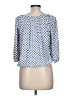 MICHAEL Michael Kors 100% Viscose Blue 3/4 Sleeve Blouse Size L - photo 2