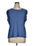 Nine Britton Blue Sleeveless T-Shirt Size 1X - photo 1