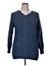 Adrienne Vittadini Tweed Blue Pullover Sweater Size XL - photo 1
