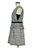 BCBGMAXAZRIA Stripes Black Cocktail Dress Size 8 - photo 5
